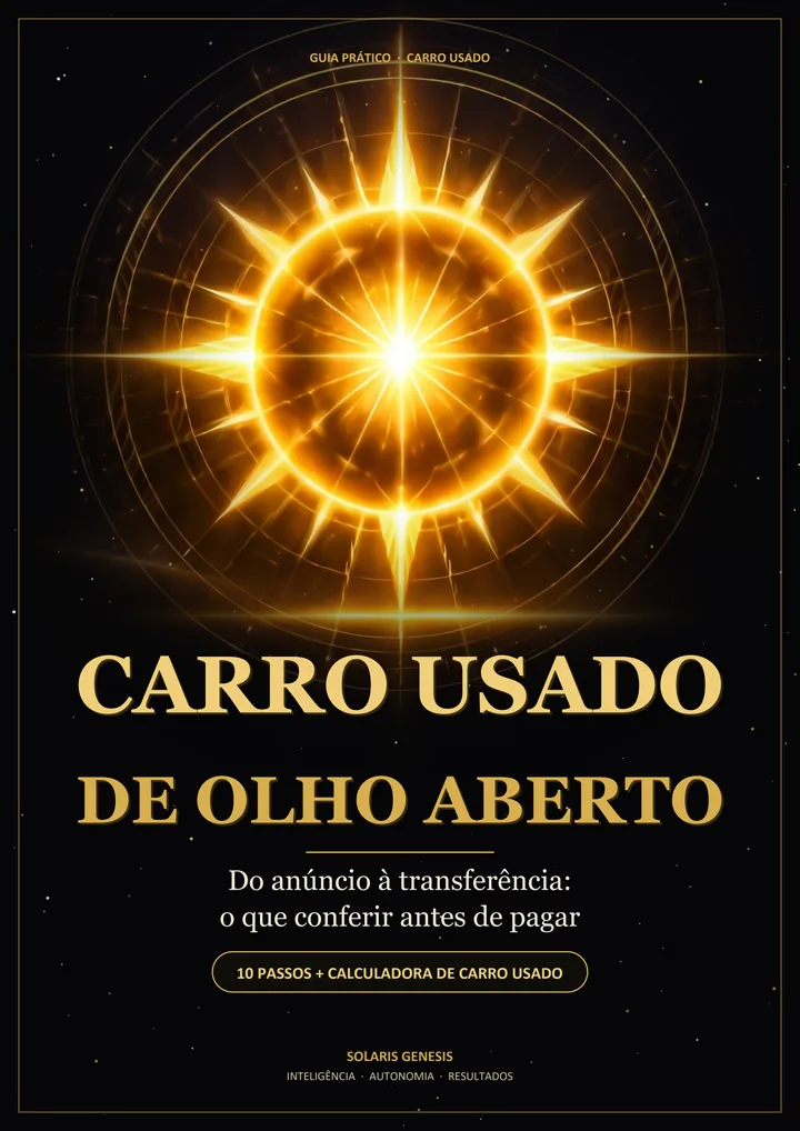 Capa do e-book Carro Usado de Olho Aberto
