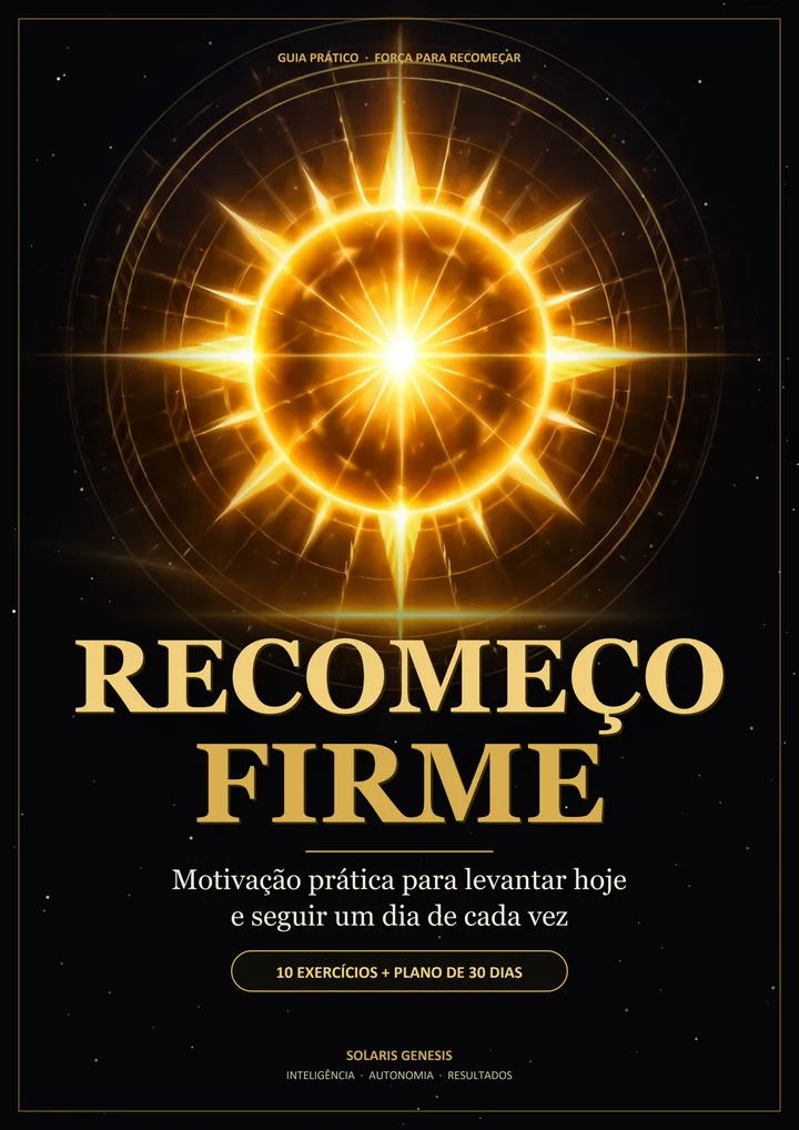 Capa do e-book Recomeço Firme